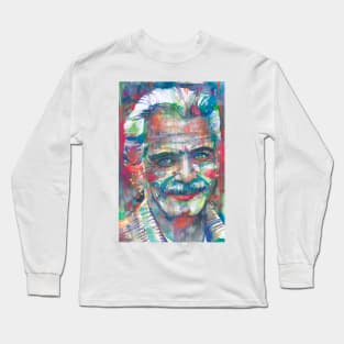 GEORGES BRASSENS watercolor portrait .1 Long Sleeve T-Shirt